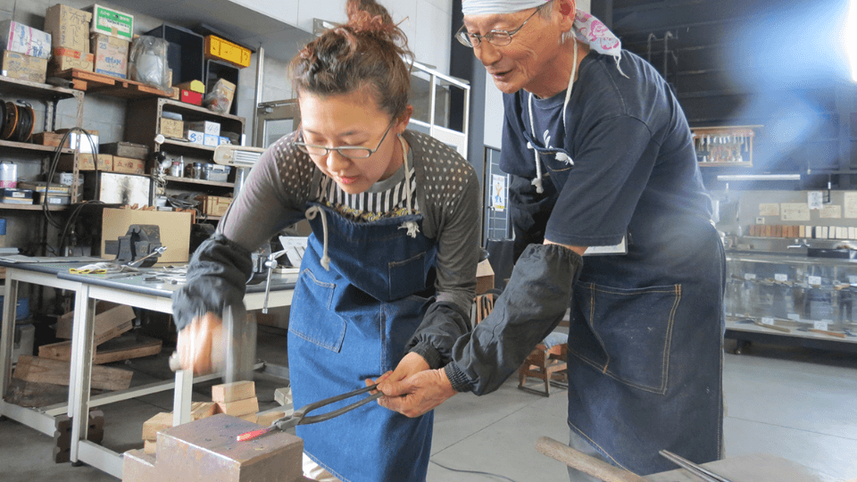 Create your own iron souvenir at Sanjo Blacksmith Dojo