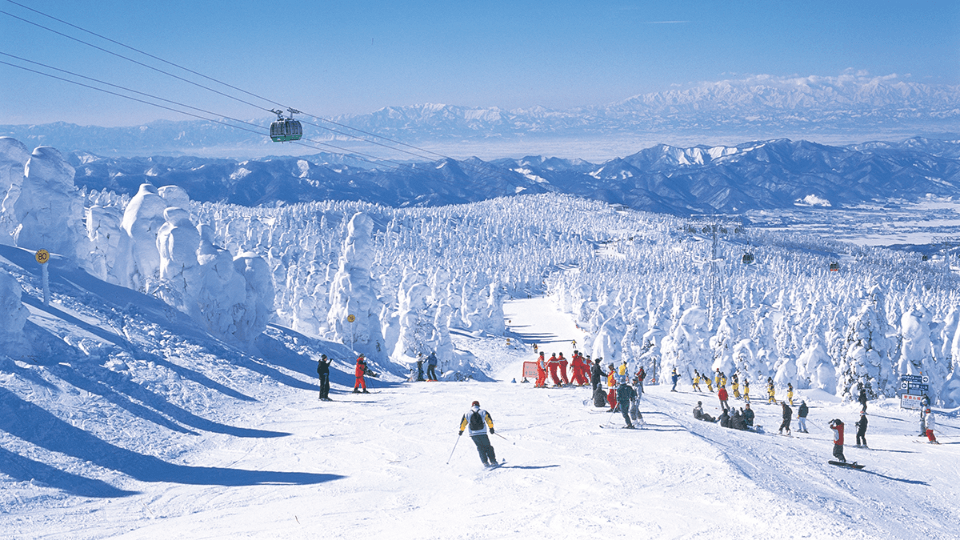 Hit the slopes and soak your soreness away at Zao Onsen